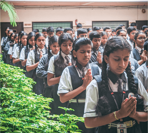 Students in assembly
