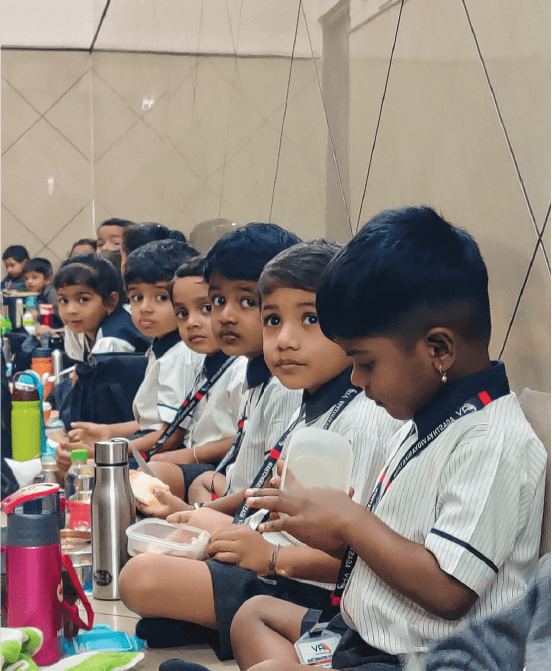 Students during lunch